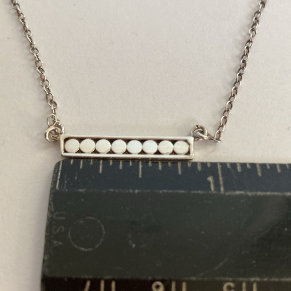 Anna Beck Sterling Silver Reversible Bar Necklace - Picture 10 of 11